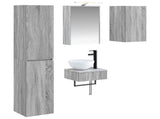 Bathroom Furniture Set 5 pcs Grey Sonoma 3407252