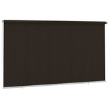 Outdoor Roller Blind 400x230 cm Brown HDPE 312990
