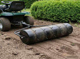 Garden Lawn Roller Pull with Aerator Clamps 30 x 90 cm Steel 3422170