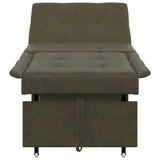 Sofa Bed Army Green 194 x 67 x 82 cm Huahua Fabric 42008606