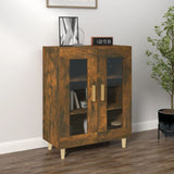 Sideboard Smoked Oak 69.5x34x90 cm Engineered Wood 817333