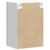 Kitchen Wall Cabinet with Glass Door Kalmar Brown Oak Engineered Wood 853534
