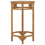 ZNTS 3 Piece Garden Bar Set Solid Teak Wood 3053646
