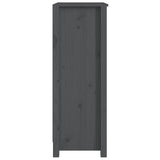 Book Cabinet Grey 50x35x97 cm Solid Wood Pine 821706