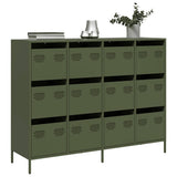 Sideboard Olive Green 135x39x103.5 cm Cold-rolled Steel 3307177