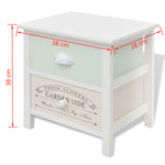 French Bedside Cabinets 2 pcs Wood 242875
