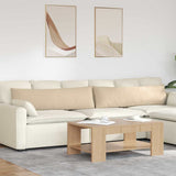Sofa Pillows 2 pcs Cream 145 x 40 cm Fabric 42013858