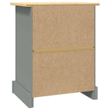 Bedside Cabinet Mexican Pine Corona Range Grey 53x39x67 cm 282617