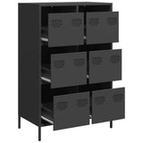 Highboard Black 68x39x101.5 cm Steel 851220