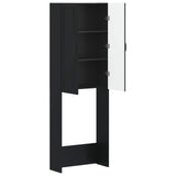 Toilet Cabinet UTRECHT Black 66 x 25.5 x 190 cm Engineered Wood 897796