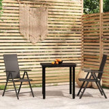 Garden Dining Set Black 3099101