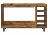 Golf Cabinet with Wheel Plain Old Wood 120 x 45 x 98 cm 899477