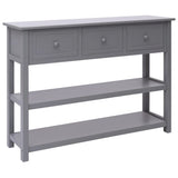 Sideboard Grey 108x30x76 cm Solid Wood Paulownia 338546
