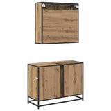 Bathroom Furniture Set 2 pcs Artisan Oak Engineered Wood 3402460
