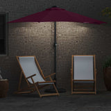 Garden Parasol Bordeaux Red 294 x 150 x 224 cm 42003271