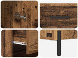 Highboard 2 pcs Old Wood Engineered Wood 3415669