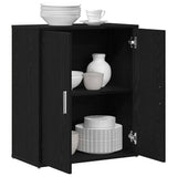 Sideboard Black Oak 60x31x70 cm Engineered Wood 869143