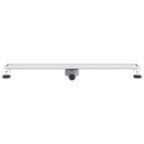 Shower Drain 2-in-1 with 360&deg Siphon Silver 100 cm 42015966