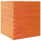 Garden Planter Wax Brown 60x60x68.5 cm Solid Wood Pine 3282471