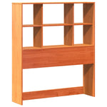 ZNTS Bookcase Bed without Mattress Wax Brown 100x200 cm Solid Wood 3321915