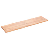 Table Top Light Brown 180x50xcm Treated Solid Wood Live Edge 363976