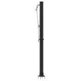 Outdoor Solar shower Black 217 cm PVC and Aluminium 42003409