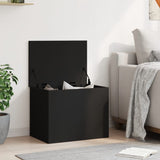 Storage Box Black 60x42x46 cm Engineered Wood 840654