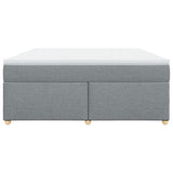Box Spring Bed with Mattress Light Grey 180x200 cm Fabric 3285394