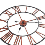 Wall Clock Metal 58 cm Red 283864