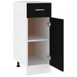 Drawer Bottom Cabinet Black 30x46x81.5 cm Engineered Wood 801205