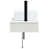 Wall-Mounted Wash Basin High Gloss White 53 x 35 x 39 cm 890212