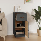 Sideboard Grey 34x40x75 cm Solid Wood Pine 820124
