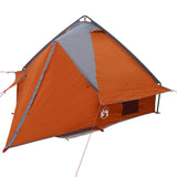 Teepee Tent 4-Person Grey and Orange 388 x 320 x 169 cm 42004076