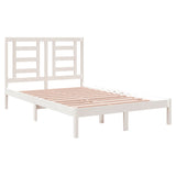 Bed Frame without Mattress White 120x200 cm Solid Wood Pine 3104344