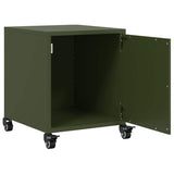 Bedside Cabinets 2 pcs Olive Green 36x39x43.5 cm Steel 846623