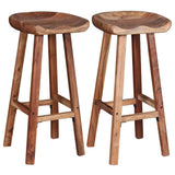 Bar Stools 2 pcs Solid Acacia Wood 244247
