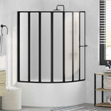 Shower Screen Folding Other Manual Black 168 x 140 cm Aluminium 42009756
