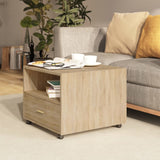 Coffee Table Sonoma Oak 55x55x40 cm Engineered Wood 810929
