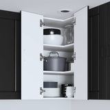 Wall Corner Cabinet LUCCA Black 57 x 57 x 80 cm Engineered Wood 885076