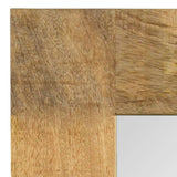 Mirror Solid Mango Wood 50x50 cm 246301