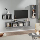 4 Piece TV Cabinet Set Grey Sonoma Engineered Wood 3114340