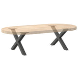 Coffee Table Legs X-Shaped 2 pcs Anthracite 60x cm Steel 4012882