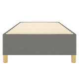 Box Spring Bed Frame Dark Grey Single Fabric 3121206