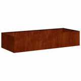 Planter Rusty 200x80x40 cm Weathering Steel 860758