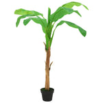 ZNTS Artificial Banana Tree with Pot 180 cm Green 336314