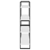 4-Tier Book Cabinet White 100x30x140 cm Engineered Wood 806477