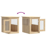 Dog Crate Furniture Sonoma Oak 45x62x59 cm Engineered Wood 838311