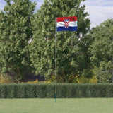 Croatia Flag and Pole 5.55 m Aluminium 3147128