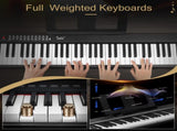 GPP-106 88 Key Folding Piano Semi-Weighted Standard Keyboards Digital Piano with MIDI Bluetooth, 41603756