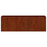 Wall Planters 2 pcs Rusty Corten Steel 53x10x17 cm 823686
